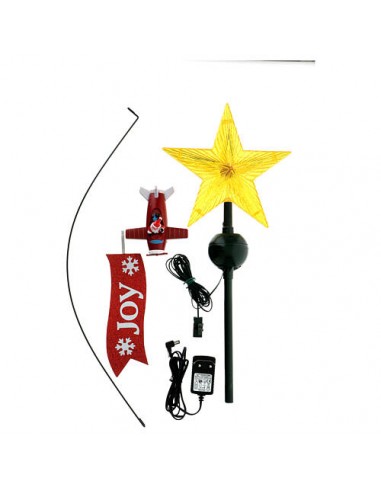 Puntale Stella e Babbo Natale