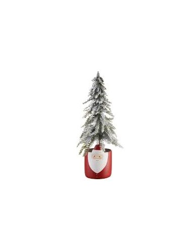 Albero con vaso Babbo Natale