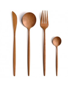 Posate rame vintage PVD