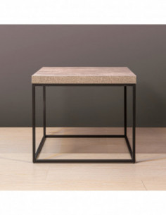 Tavolino quadrato cemento