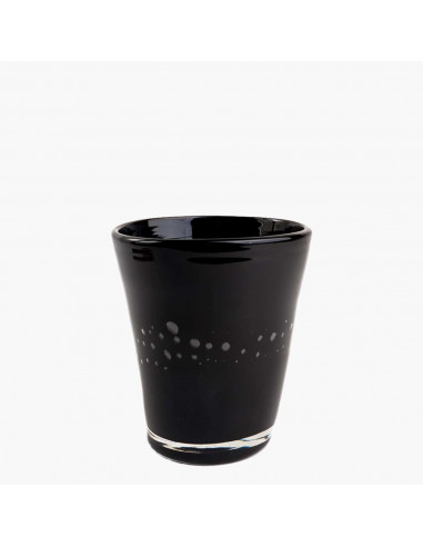 Bicchiere acqua Samoa nero ceramico